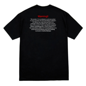 Triskaidekaphobia Black Tee